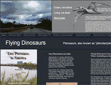 Tablet Screenshot of flying-dinosaurs.com